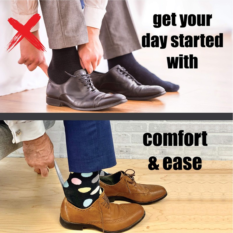 Island Genius Metal Shoe Horn Set of 2 16.5-Inch &