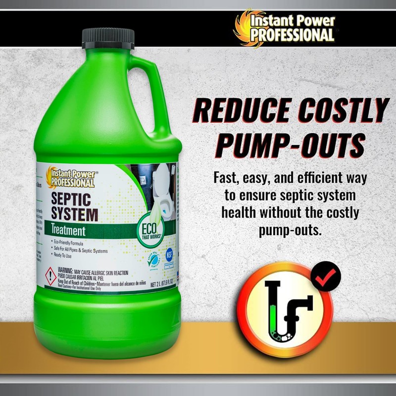 Instant Power Professional Septic System Treatment, Septic Tank Maintenance, 67.8