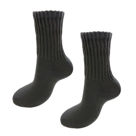 AWOCAN Crew Socks Womens Slouch Sock Solid Boot Calf Socks Chunky Ribbed Cozy Slouchy Socks for Men Women (US, Alpha, Large, Regular, Regular, dark grey)