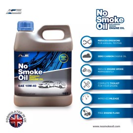 ACE NO SMOKE OIL© SAE 10W-40 Zero Carbon  1 quart  Reduces Emissons For Inspection