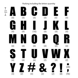 Magfok Iron on Flock Transfer Letters 2 Inch for Clothes Bags White, 6 Sheets (White)