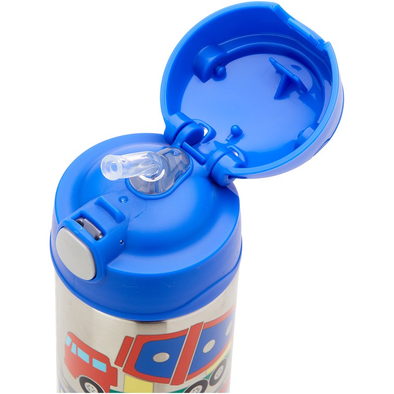 Thermos FUNtainer Vacuum Insulated Drink Bottle, 355ml, Construction Vehicles, F4011CS6AUS