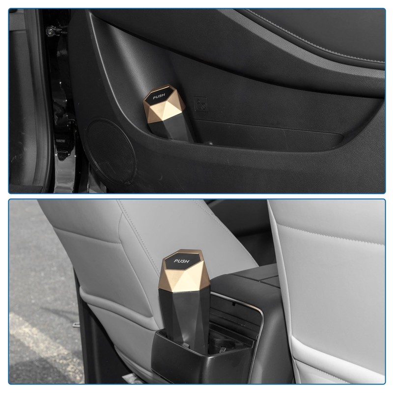 A ABSOPRO Car Trash Can Portable 3.5" Width 7.9" Height