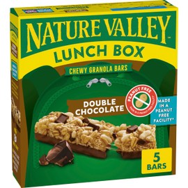 Nature Valley Lunchbox Double Chocolate Chewy Granola Bars 5 Count, 4.6 OZ