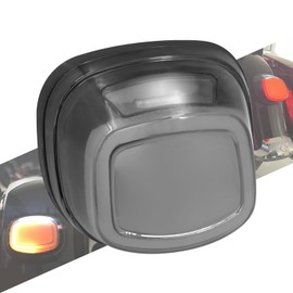 HCmotorku Motorcycle LED Rear Tail Light Taillights Brake Turn Signal Running Fit for Harley Touring Street Gilde Road King Electra Glide Sportster Dyna Softail Fat Boy Grey Lens