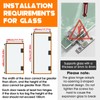 Mdkave Glass Door Hinges,Soft Close Hinges for Glass Cabinet Doors，304