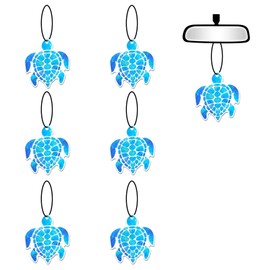 6 Pcs Turtle Car Air Fresheners, Funny Turtle Hanging Car Air Fresheners Cute Long Lasting Scented Car Mirror Hanging Car Decoration Ornaments Gift Interior Decor Accessories for Men Women