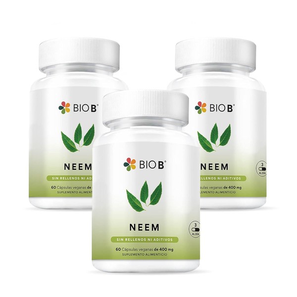 Bio B Neem 3 Pack de 60 cpsulas veganas cada