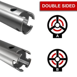 HAUTMEC Long-reach Basket Strainer Wrench, Double Working End Sink Strainer Wrench HT0219-SW