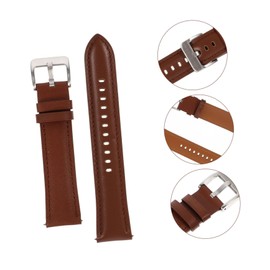 Gatuida 2pcs Delicate Replaceable Leather Watch Straps for Watch Band Brown Comfortable and Stylish for Daily Wear and Special Occasions
