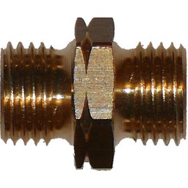 Connector for gas hose 1/4 inch or 3/8 inch left and right - hose coupling transition piece (1/4 inch left x 1/4 inch right)