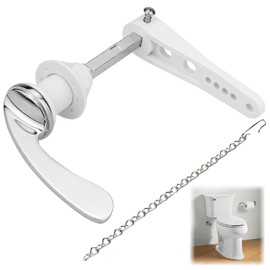 Esteopt Toilet Flush Handle Replacement,Alloy Toilet Handles Flush Lever,Toilet Flush Tank Lever,Universal Toilet Flush Handle,Alloy Toilet Handles,Toilet Cistern Flush Handle with Chain