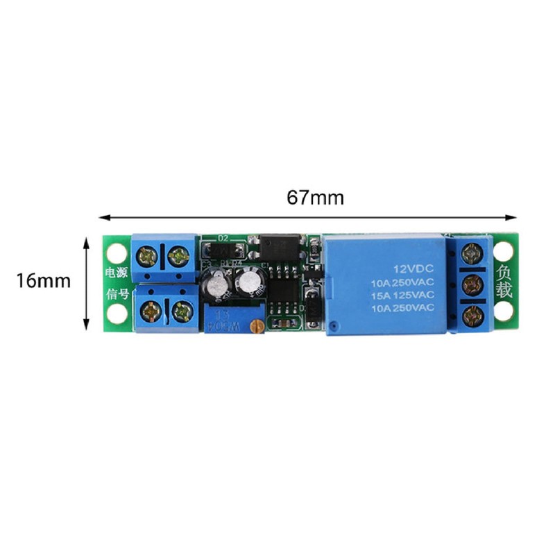 Timer Relay Module 1PCS DC12V Adjustable Signal 0 to 25