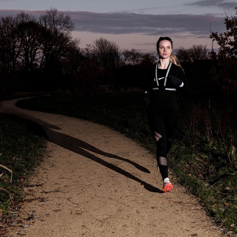 55 Sport Highly Reflective Hi-Vis Slap On Wrist/Ankle Bands -