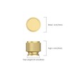 Amerdeco 10 Pack Brushed Gold Knurled Cabinet Knobs Kitchen Cabinet