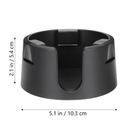 Anti-Spill Cup Holder for Desk, Adjustable Inner Diameter, Drink Coasters for Car Sofa Table Outdoor (Black)