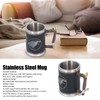 Stainless Steel Liner Mug Resin Decorative Hand Painted Beer Cup