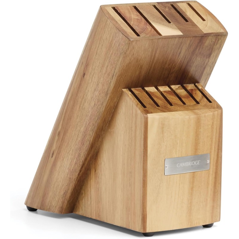 Cambridge Silversmiths Rame Hammered Copper 12-Piece Cutlery Set with Block