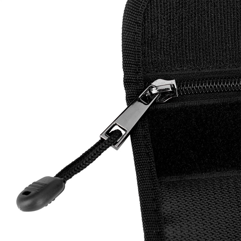 Black Fireproof Document Bag Cross Section Passport Money Certificates Keeping