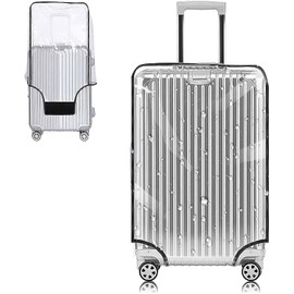 Yotako Clear PVC Suitcase Cover Protectors 28 Inch Luggage Cover for Wheeled Suitcase (28''(24.80''H x 19.90''L x 12.40''W))