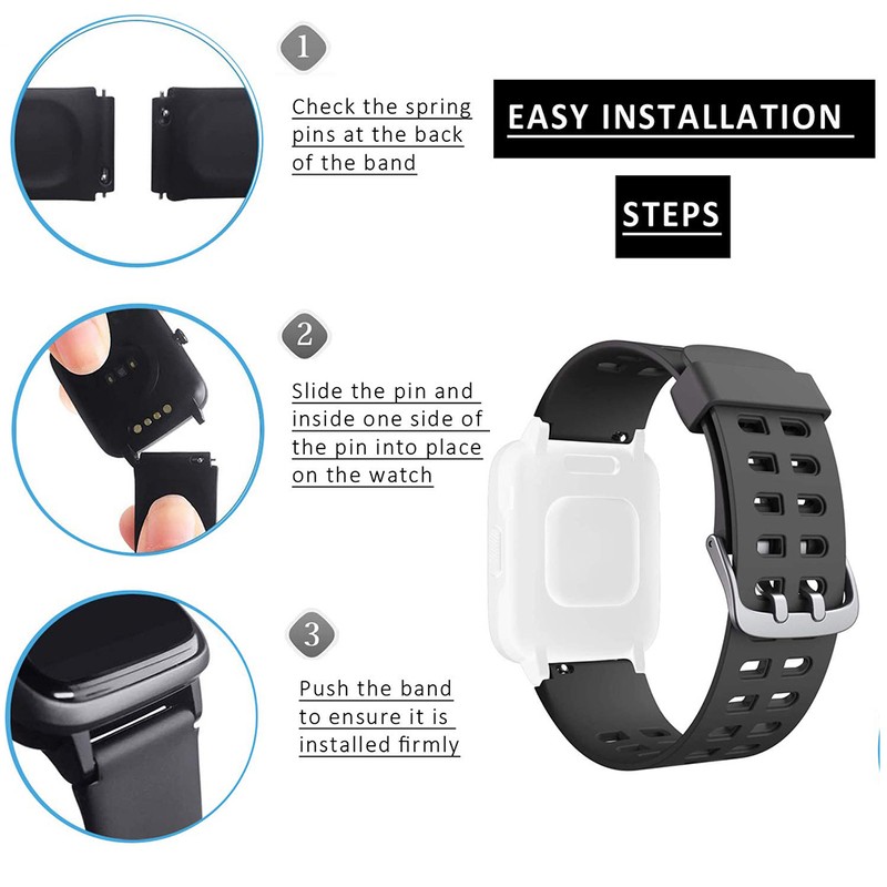 Silicone Replacement Straps Bands Soft Adjustable Wristband Compatible for ID205