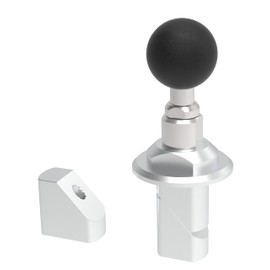 SYGN HOUSE 00083003 Signhouse Motorcycle Mounting System Second Base Parts Stem Mount Base Calm Silver Large (0.7-0.9-1.2 inches (18-24 mm) / 0.9-1.2 inches (24.1-30 mm)