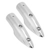2pcs 7/8in Handrail End 316 Stainless Steel Anti Corrosion Accessory