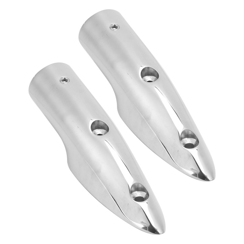 2pcs 7/8in Handrail End 316 Stainless Steel Anti Corrosion Accessory
