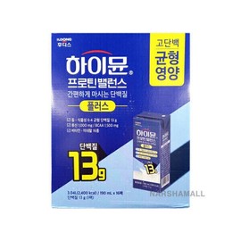 Il Dong Hoodis 일동후디스 하이뮨 프로틴 밸런스 플러스 190ml x 16팩 Ildong Hoodis Highmune Protein Balance Plus 190ml x 16 Packs