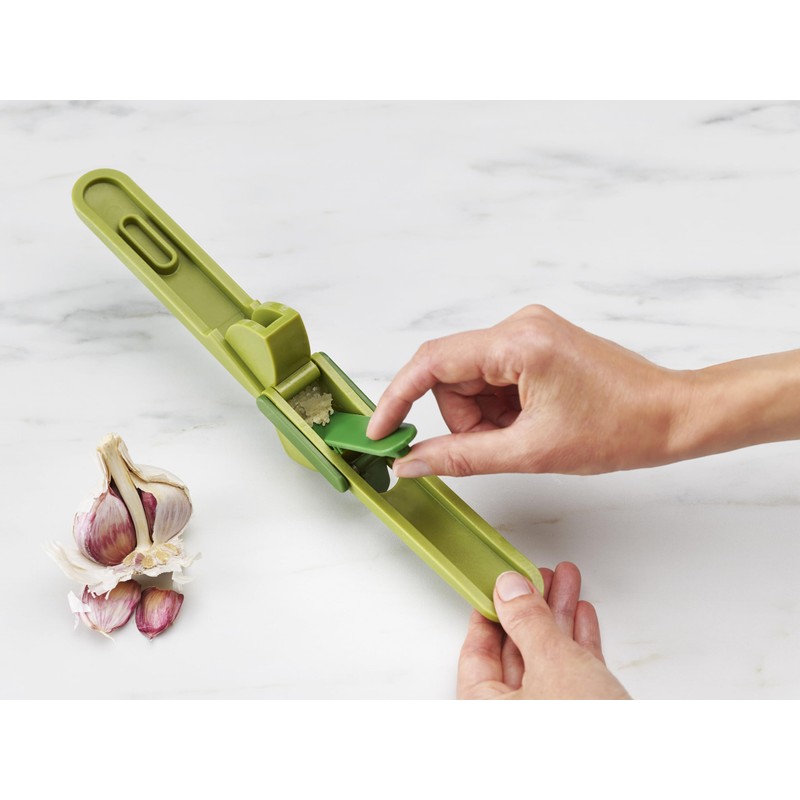 Joseph Joseph Duo Easy-Clean Garlic Press, Green
