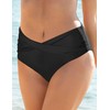Vivola Women's Twist Bikini Bottom Moderate High Cut Swimsuit Bottom