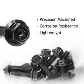 Autobahn88 Motorcycle Brake Master Cylinder Bolt Dress-up Kit, compatible with Triumph Scrambler 2006-2017 (Black) (Set of 4)