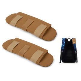 KICPUK Backpack Shoulder Pads Made of Durable Oxford Fabric Two Parts Comfortable Removable for Guitar Seat Belt Computer Bag Strap School Bags Seat Belt Pad for Car Belt Pad (Khaki)
