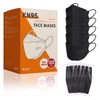 Borje KN95 Face Masks, Black Masks Disposable 100 pack, Individually