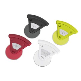 Küchenprofi 0804970000 Pizza Cutter, 4 Assorted Colours, Display, Stainless Steel, Silver, 5 x 5 x 3 cm