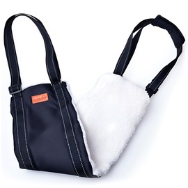 Portable Dog Sling Lift Harness With Adjustable Height - Pet Rehab Support for Large Dogs' Hind Legs - Helps Elderly, Injured, Disabled Pets (Black, 173-125 * 19CM)