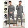 UNIQUEBLLA Long Johns Thermal Underwear Set for Men Thermal Base