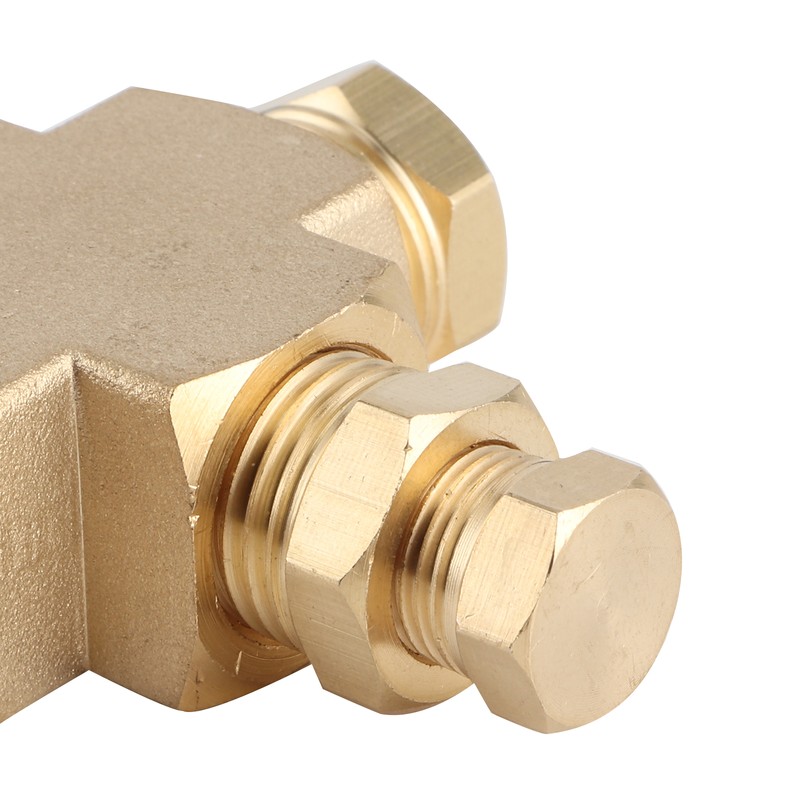 Sensor Adapter Distributor Oil Pressure Temperature Connector 1/8in‑27 NPT 1/4in‑18