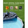 POOLHACKER 21FT Round Pool Cover, Pool Covers for Above Ground