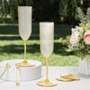 XUWAIDSGN 24 Pack Pink Detachable 2 piece Champagne Flutes 5.5