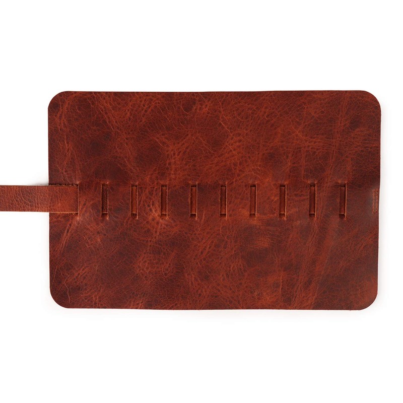 Londo Genuine Leather Pen and Pencil Roll Case