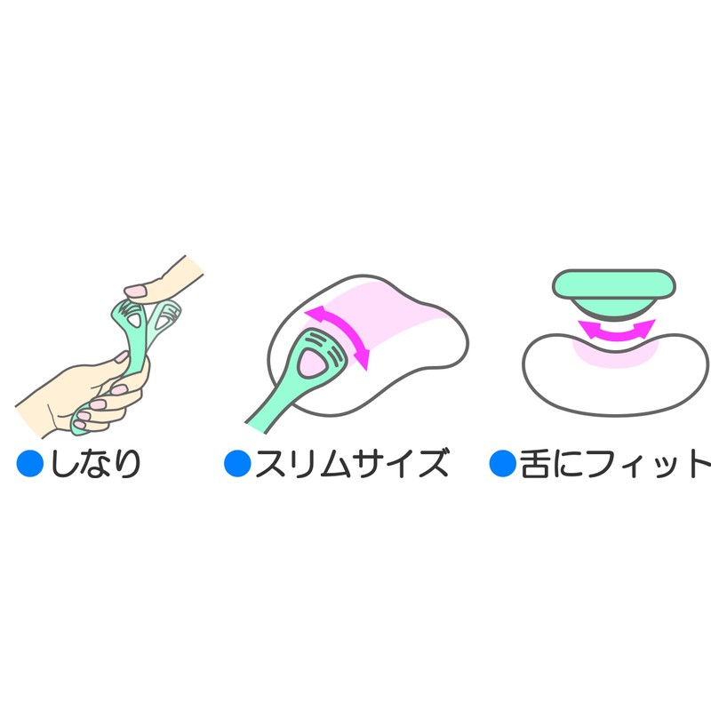 Nonoji Soft Tongue Cleaner "Tongue! Includes Exclusive Case, Pink