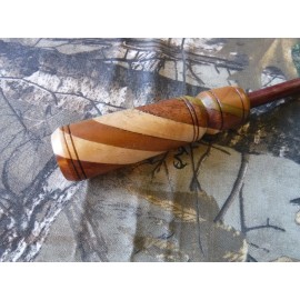 handcrafted TYLERSBURG YELPERS  1 SLATE STRIKER "The BARBER POLE"  Purple Heart Shaft