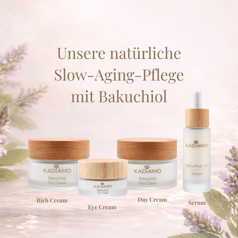 KADIAMO Bakuchiol + E Serum 30 ml, Natural Vitamin A