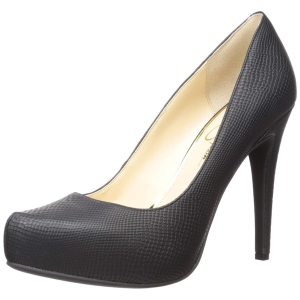 Jessica Simpson Women's Parisah Platform Stiletto Heel Pumps, Black Snake,