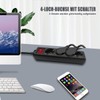 EXTRASTAR EXTRASTAR Steckdosenleiste 4-Fach, Flachstecker Mehrfachsteckdose mit Save Energy-Schalter, Mehrfachsteckdose