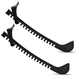 Ice Skate Guards Ice Skate Covers Ice Skate Blade Covers Figure Skate Guards with Adjustable Buckle Skate Accessories (1 Pair) (Black)