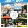 CYUXING White Pool Umbrella Holder Adapter Supplies, Umbrella Pole Stabilizer