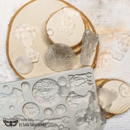 Redesign With Prima 655350968618 Vintage Portraits Clay, Soap Making Molds, Pottery & Modelling Clays, Resin, 5 x 8 x 8 mm