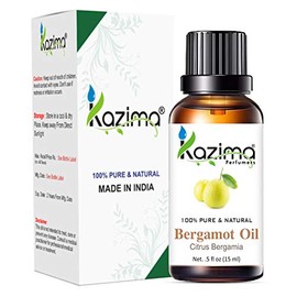 KAZIMA Bergamot Essential Oil - 100% Pure Natural & Undiluted For Skin care & Hair (15ml)